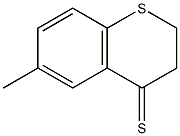 2,3-dihydro-6-methylthiochromene-4-thione Structure