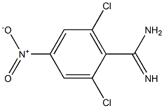 2,6-dichloro-4-nitrobenzamidine Structure