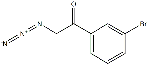 2-azido-1-(3-bromophenyl)ethanone Structure