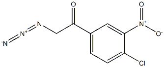 2-azido-1-(4-chloro-3-nitrophenyl)ethanone Structure