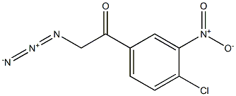 2-azido-1-(4-chloro-3-nitrophenyl)ethanone 구조식 이미지