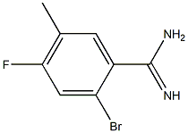 2-bromo-4-fluoro-5-methylbenzamidine Structure