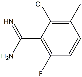 2-chloro-6-fluoro-3-methylbenzamidine Structure