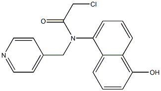 2-chloro-N-(1-hydroxynaphthalen-5-yl)-N-((pyridin-4-yl)methyl)acetamide Structure