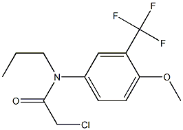 2-chloro-N-(3-(trifluoromethyl)-4-methoxyphenyl)-N-propylacetamide Structure