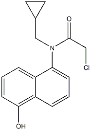 2-chloro-N-(cyclopropylmethyl)-N-(1-hydroxynaphthalen-5-yl)acetamide Structure