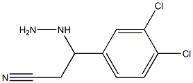 3-(3,4-dichlorophenyl)-3-hydrazinylpropanenitrile 구조식 이미지