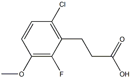 3-(6-chloro-2-fluoro-3-methoxyphenyl)propanoic acid Structure