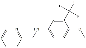 3-(trifluoromethyl)-4-methoxy-N-((pyridin-2-yl)methyl)benzenamine Structure