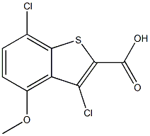 3,7-dichloro-4-methoxybenzo[b]thiophene-2-carboxylic acid Structure