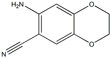 7-amino-2,3-dihydrobenzo[b][1,4]dioxine-6-carbonitrile 구조식 이미지