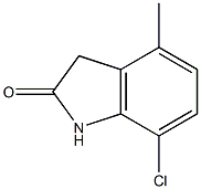 7-chloro-4-methylindolin-2-one Structure