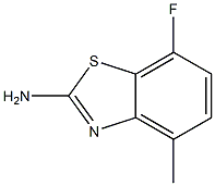 7-fluoro-4-methylbenzo[d]thiazol-2-amine 구조식 이미지