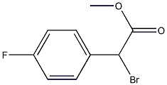 Bromo-(4-fluoro-phenyl)-acetic acid methyl ester 구조식 이미지