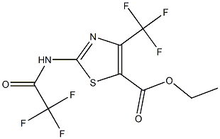 ethyl 2-(2,2,2-trifluoroacetamido)-4-(trifluoromethyl)thiazole-5-carboxylate 구조식 이미지