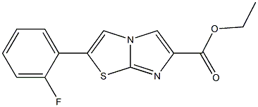 ethyl 2-(2-fluorophenyl)imidazo[2,1-b]thiazole-6-carboxylate 구조식 이미지