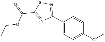 ethyl 3-(4-methoxyphenyl)-1,2,4-thiadiazole-5-carboxylate Structure