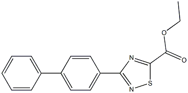 ethyl 3-(biphenyl-4-yl)-1,2,4-thiadiazole-5-carboxylate Structure