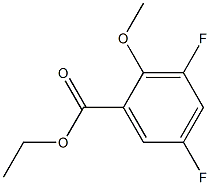 ethyl 3,5-difluoro-2-methoxybenzoate 구조식 이미지