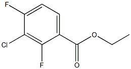 ethyl 3-chloro-2,4-difluorobenzoate 구조식 이미지