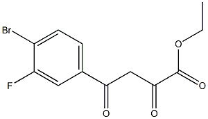 ethyl 4-(4-bromo-3-fluorophenyl)-2,4-dioxobutanoate Structure