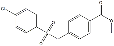 methyl 4-((4-chlorophenylsulfonyl)methyl)benzoate 구조식 이미지