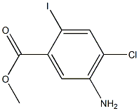 methyl 5-amino-4-chloro-2-iodobenzoate Structure