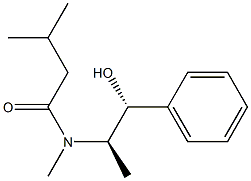 N-((1R,2R)-1-hydroxy-1-phenylpropan-2-yl)-N,3-dimethylbutanamide Structure