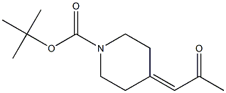 tert-butyl 4-(2-oxopropylidene)piperidine-1-carboxylate Structure
