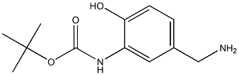 tert-butyl 5-(aminomethyl)-2-hydroxyphenylcarbamate 구조식 이미지