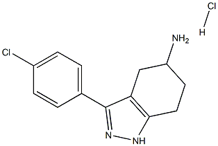 3-(4-chlorophenyl)-4,5,6,7-tetrahydro-1H-indazol-5-amine hydrochloride 구조식 이미지