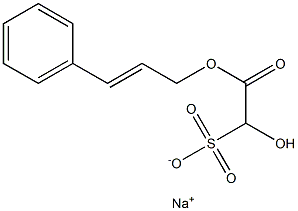 Sodium hydroxyl-(cinnamyloxycarbonyl)-methanesulfonate Structure