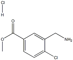 Methyl3-(aminomethyl)-4-chlorobenzoate hydrochloride Structure