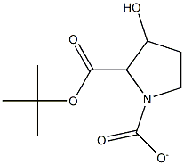Boc-3-hydroxypyrrolidine-1-carboxylate 구조식 이미지