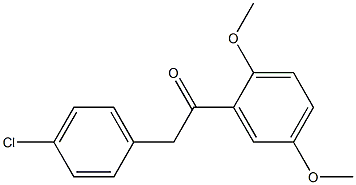 2-(4-chlorophenyl)-1-(2,5-dimethoxyphenyl)ethanone 구조식 이미지