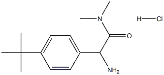 2-amino-2-(4-tert-butylphenyl)-N,N-dimethylacetamide hydrochloride Structure