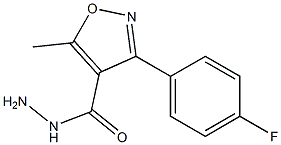 3-(4-fluorophenyl)-5-methylisoxazole-4-carbohydrazide 구조식 이미지