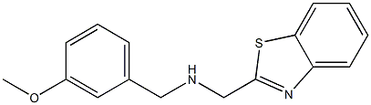 (1,3-benzothiazol-2-ylmethyl)[(3-methoxyphenyl)methyl]amine 구조식 이미지