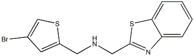 (1,3-benzothiazol-2-ylmethyl)[(4-bromothiophen-2-yl)methyl]amine 구조식 이미지