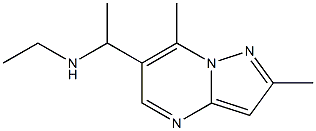 (1-{2,7-dimethylpyrazolo[1,5-a]pyrimidin-6-yl}ethyl)(ethyl)amine Structure