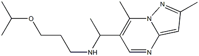 (1-{2,7-dimethylpyrazolo[1,5-a]pyrimidin-6-yl}ethyl)[3-(propan-2-yloxy)propyl]amine 구조식 이미지