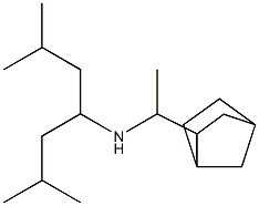(1-{bicyclo[2.2.1]heptan-2-yl}ethyl)(2,6-dimethylheptan-4-yl)amine Structure