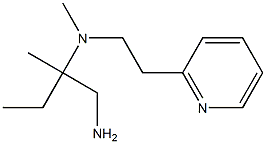 (1-amino-2-methylbutan-2-yl)(methyl)[2-(pyridin-2-yl)ethyl]amine Structure