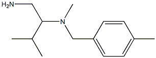 (1-amino-3-methylbutan-2-yl)(methyl)[(4-methylphenyl)methyl]amine Structure