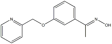 (1E)-1-[3-(pyridin-2-ylmethoxy)phenyl]ethanone oxime Structure