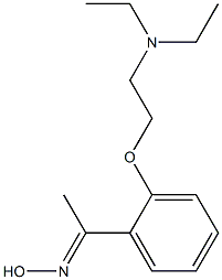 (1E)-1-{2-[2-(diethylamino)ethoxy]phenyl}ethanone oxime Structure