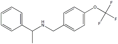 (1-phenylethyl)({[4-(trifluoromethoxy)phenyl]methyl})amine Structure