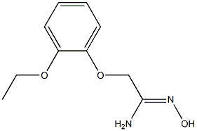 (1Z)-2-(2-ethoxyphenoxy)-N'-hydroxyethanimidamide 구조식 이미지