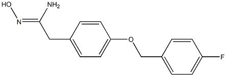 (1Z)-2-{4-[(4-fluorobenzyl)oxy]phenyl}-N'-hydroxyethanimidamide 구조식 이미지