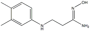 (1Z)-3-[(3,4-dimethylphenyl)amino]-N'-hydroxypropanimidamide 구조식 이미지